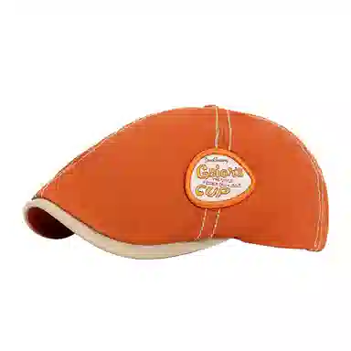 雅鹿优选 美式复古小众设计大头围前进帽休闲出行百搭文艺潮流 棉 贝雷帽 男女同款情侣款