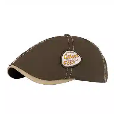 雅鹿优选 美式复古小众设计大头围前进帽休闲出行百搭文艺潮流 棉 贝雷帽 男女同款情侣款