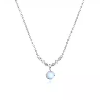 【S999足银纯银 在逃公主】 七七银饰 璀璨星光 【超闪】 梦幻甜美氛围感闪钻 精致小众设计  精致浪漫简约温柔气质百搭 琉璃 项链 女款