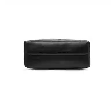 老人头 复古百搭休闲简约纯色枕头包通勤高级设计感斜挎包 头层牛皮 单肩包 女款 黑色