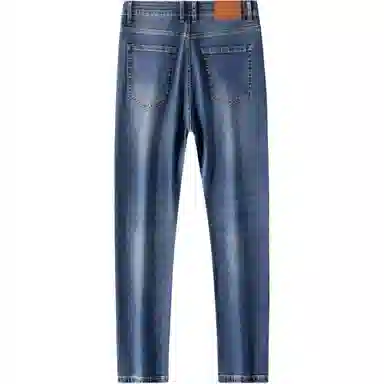 恒源祥 男士舒适长裤设计感牛仔裤 男款