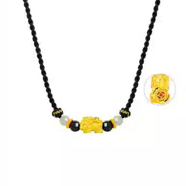 【原创首发】 老凤祥 赚钱貔貅 新中式招财进宝日进斗金可旋转可调节 精致时尚高级感精美礼盒 足银 项链 男女同款情侣款