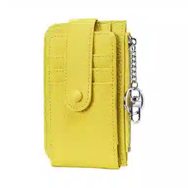 掐尖 小众设计多卡位纯色 头层牛皮 卡包 常规 男女同款情侣款 多色