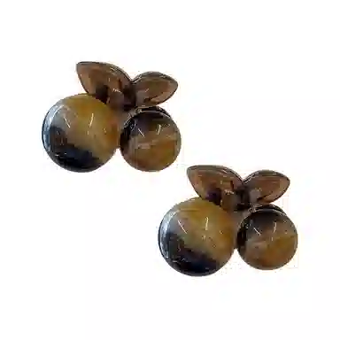 蒙妮 复古气质樱桃小抓夹 亚克力 发夹 女款