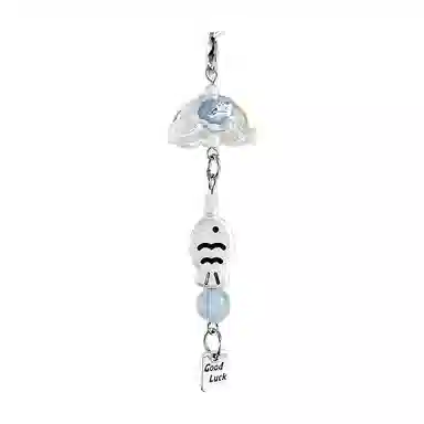 饰伴 游灵小鱼挂饰幸运小鱼 日常百搭 书包钥匙 小众设计日常百搭 合金 挂件 男女同款情侣款