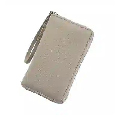 掐尖 多功能长款纯色高级通勤 头层牛皮 护照包 常规 男女同款情侣款 多色