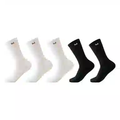 MIIOW 10A Antibacterial Socks Black White