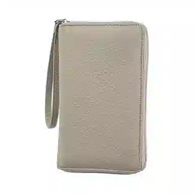 掐尖 多功能长款纯色高级通勤 头层牛皮 护照包 常规 男女同款情侣款 多色