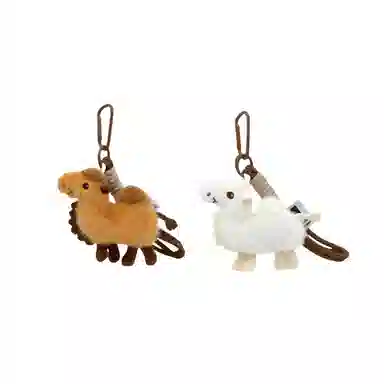 丹琴 沙漠骆驼玩偶公仔 可爱小动物书包背包旅游个性 毛绒 挂件 男女同款情侣款