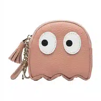 掐尖 创意卡通可爱拉链钱袋真皮硬币包小众设计软皮钥匙包卡包 头层牛皮 零钱包 女款 多色