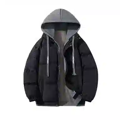 金盾 冬季假两件长袖外套棉服 男款