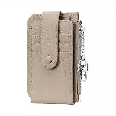 掐尖 小众设计多卡位纯色 头层牛皮 卡包 常规 男女同款情侣款 多色