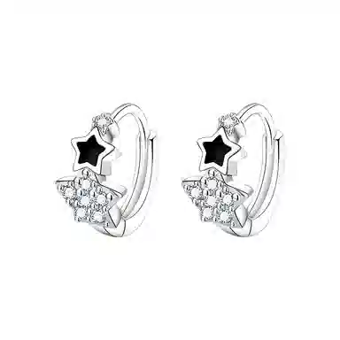 饰伴 星轨流光耳饰经典设计 精致高级气质优雅创意设计 日常通勤百搭小众设计 #好运 合金 耳环 女款