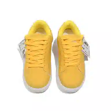 乐乐鱼 时尚复古潮流舒适 低帮 板鞋 女款 黄色