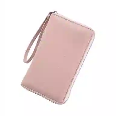 掐尖 多功能长款纯色高级通勤 头层牛皮 护照包 常规 男女同款情侣款 多色