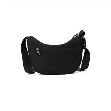 老人头 简约时尚百搭小众通勤轻便 织物 单肩包 常规 女款 黑色