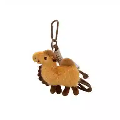 丹琴 沙漠骆驼玩偶公仔 可爱小动物书包背包旅游个性 毛绒 挂件 男女同款情侣款