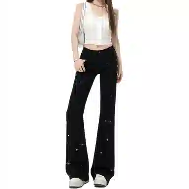 如续 简约通勤优雅牛仔裤 女款