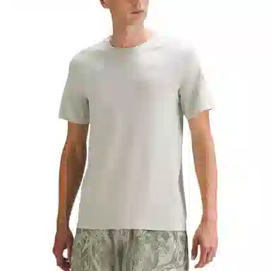 lululemon Metal Vent Tech Silverescent T Slight Stripe Light SageWhite