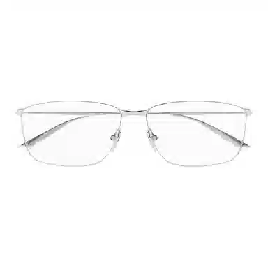Balenciaga Metal Square Optical Frames Silver