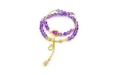 百利金 招财福禄 吉祥纳福顺遂如意国潮复古新中式精致轻奢优雅气质经典百搭小众设计葫芦转运珠手饰#好运 粉水晶 手串 男女同款情侣款