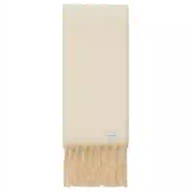 Burberry Logo Alpaca Wool Scarf Sand