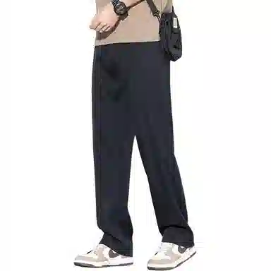 羽浅 莱赛尔天丝凉感舒适长裤时尚轻薄透气弹力裤子潮流宽松直筒百搭休闲裤 男款