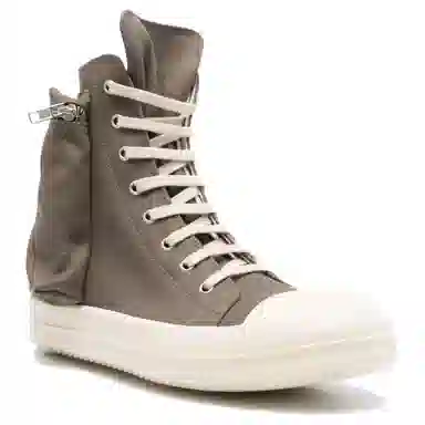Rick Owens DRKSHDW High-Top Canvas Brown
