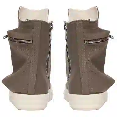 Rick Owens DRKSHDW High-Top Canvas Brown