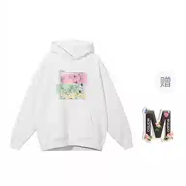 棉购 连帽加绒加厚长袖上衣外套个性潮流休闲舒适卫衣 女款
