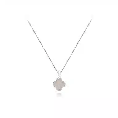 【纯银999】 六桂福珠宝 四叶草 小众设计经典百搭日常简约高级感精致轻奢极简通勤温柔气质可调节锁骨链 足银 项链 女款