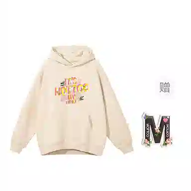 棉购 连帽宽松加绒加厚上衣潮流个性舒适宽松街头风卫衣 女款