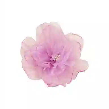 蒙妮 森系温柔风氛围感山茶花 布料 发夹 女款