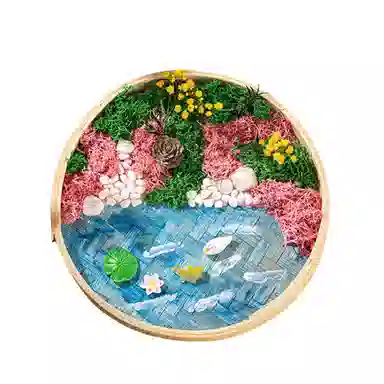 歌绒 苔藓画微景观品 手工制作