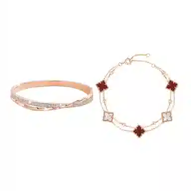 法思梵 永无止境 莫比乌斯 浪漫轻奢显气质 时尚百搭高级感设计 #恋爱告白 铜 手镯 女款