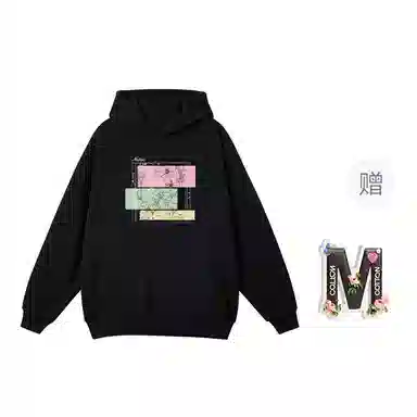 棉购 连帽加绒加厚长袖上衣外套个性潮流休闲舒适卫衣 女款