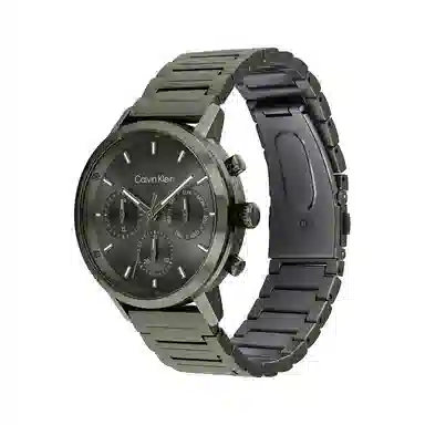 Calvin Klein Bold Quartz Green Dial Steel Bracelet