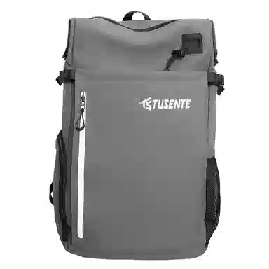 茵初 大容量拼色背包多功能运动防水书包 皮膜 双肩包 常规 男女同款情侣款 多色