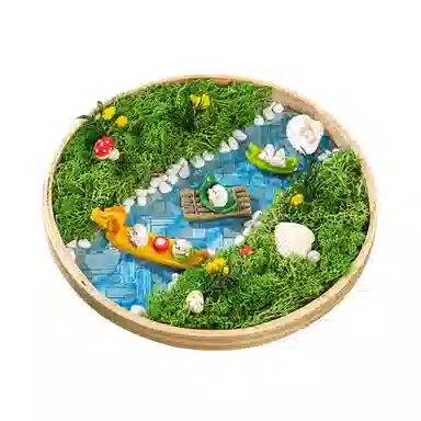 歌绒 苔藓画微景观品 手工制作