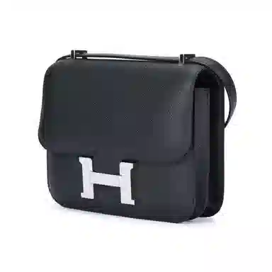 HERMES Constance 19 Epsom Noir