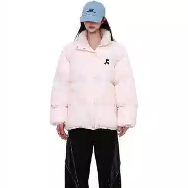 柏黛妃 面包服保暖夹棉简约舒适外套棉服 女款