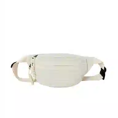 巴朗熊 时尚百搭潮流简约运动风纯色单肩斜挎包 灯芯绒 腰包 男女同款情侣款 多色