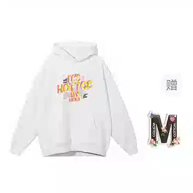 棉购 连帽宽松加绒加厚上衣潮流个性舒适宽松街头风卫衣 女款