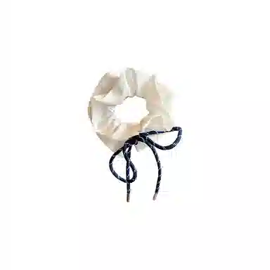 水中玉 格子蝴蝶结大肠高级感扎头发慵懒风#好运 布艺 头绳 女款