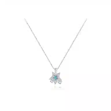 【纯银999】 六桂福珠宝 星星 小众设计经典百搭日常简约高级感精致轻奢极简通勤温柔气质可调节锁骨链 足银 项链 女款