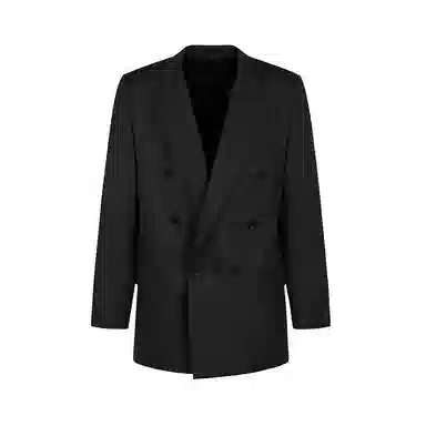 速写 休闲绵羊毛双排扣长袖西装 男款