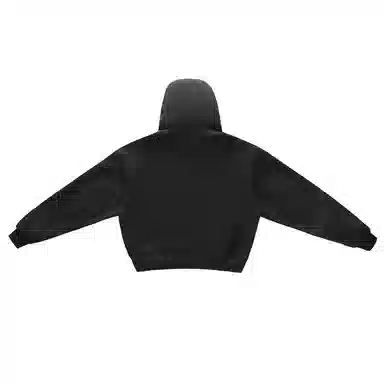 【dme】 日式简约复古休闲宽松重磅港风运动日常户外拉链连帽潮牌口袋百搭纯色长袖上衣秋季情侣外套卫衣 男女同款