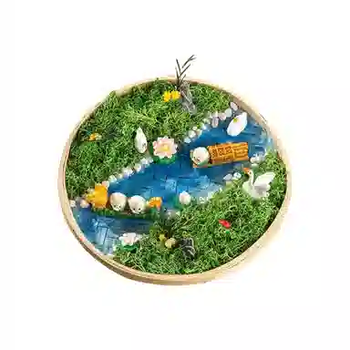 歌绒 苔藓画微景观品 手工制作