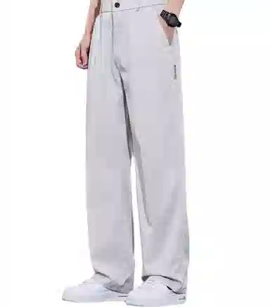 Tongxiansen Loose Straight Mid-Rise Pants