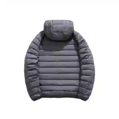 鸭鸭 纯色舒适时尚连帽轻薄羽绒服 男款